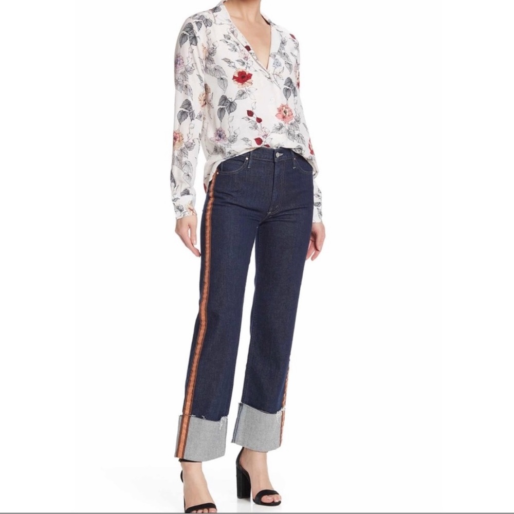 MOTHER Superior Jean The Duster Cuff Fray